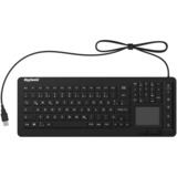 KeySonic KSK-6231 INEL (DE) tastatur Industriel USB QWERTZ Tysk Sort Sort, DE-layout, Fuld størrelse (100 %), Ledningsført, USB, Membran, QWERTZ, Sort