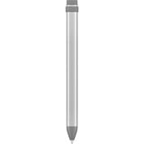 Logitech 914-000052 stylus pen Grå, Sølv 20 g, Intastnings stift Sølv/grå, Tablet, Apple, Grå, Sølv, iPad Pro 12.9" (3rd gen), iPad Pro 11", iPad (7th, 6th gen), iPad Air (3rd gen), iPad mini (5th gen), Acrylonitrilbutadienstyren, Aluminium, Silikone, Indbygget