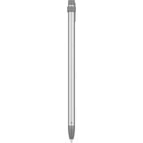 Logitech 914-000052 stylus pen Grå, Sølv 20 g, Intastnings stift Sølv/grå, Tablet, Apple, Grå, Sølv, iPad Pro 12.9" (3rd gen), iPad Pro 11", iPad (7th, 6th gen), iPad Air (3rd gen), iPad mini (5th gen), Acrylonitrilbutadienstyren, Aluminium, Silikone, Indbygget