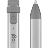 Logitech 914-000052 stylus pen Grå, Sølv 20 g, Intastnings stift Sølv/grå, Tablet, Apple, Grå, Sølv, iPad Pro 12.9" (3rd gen), iPad Pro 11", iPad (7th, 6th gen), iPad Air (3rd gen), iPad mini (5th gen), Acrylonitrilbutadienstyren, Aluminium, Silikone, Indbygget