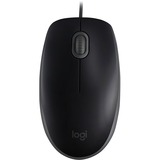 Logitech B110 Silent mus Ambidextrous USB Type-A Optisk 1000 dpi Sort, Ambidextrous, Optisk, USB Type-A, 1000 dpi, Sort