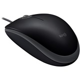 Logitech B110 Silent mus Ambidextrous USB Type-A Optisk 1000 dpi Sort, Ambidextrous, Optisk, USB Type-A, 1000 dpi, Sort