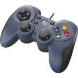 Logitech F310 Sort, Blå USB 2.0 Gamepad Analog/digital PC Sort/Blå, Gamepad, PC, Tilbageknap, D-måtte, Knappen Start, Analog/digital, Ledningsført, USB 2.0