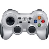 Logitech F710 Sort, Grå RF Gamepad Analog/digital PC Sølv/Sort, Gamepad, PC, Tilbageknap, D-måtte, Knappen Start, Tænd/sluk-knap for vibration, Analog/digital, Trådløs, RF