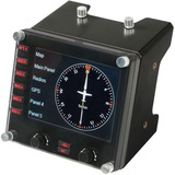 Logitech Flight Instrument Panel Sort USB 2.0 Flysimulator Analog/digital PC Sort, Flysimulator, PC, Analog/digital, Ledningsført, USB 2.0, Sort