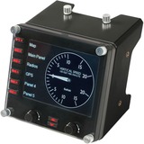 Logitech Flight Instrument Panel Sort USB 2.0 Flysimulator Analog/digital PC Sort, Flysimulator, PC, Analog/digital, Ledningsført, USB 2.0, Sort