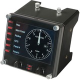 Logitech Flight Instrument Panel Sort USB 2.0 Flysimulator Analog/digital PC Sort, Flysimulator, PC, Analog/digital, Ledningsført, USB 2.0, Sort