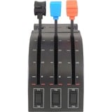 Logitech Flight Throttle Quadrant Sort, Blå, Rød USB 2.0 Flysimulator Analog/digital PC, Gashåndtag Flysimulator, PC, Analog/digital, Ledningsført, USB 2.0, Sort, Blå, Rød