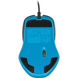 Logitech G300s mus Højre hånd USB Type-A Optisk 2500 dpi, Gaming mus Højre hånd, Optisk, USB Type-A, 2500 dpi, 1 ms, Sort, Blå