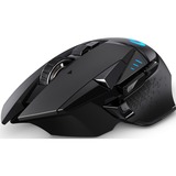 Logitech G502 mus RF trådløst 16000 dpi Højre hånd, Gaming mus Sort, Højre hånd, RF trådløst, 16000 dpi, Sort