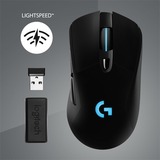 Logitech G703 Lightspeed mus Højre hånd RF trådløst Optisk 25600 dpi, Gaming mus Sort, Højre hånd, Optisk, RF trådløst, 25600 dpi, 1 ms, Sort