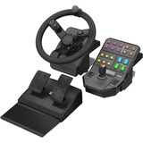 Logitech Heavy Equipment Bundle Sort USB 2.0 Rat + Pedaler Analog/digital PC, Simulator set Sort/grå, Rat + Pedaler, PC, Analog/digital, 900°, Ledningsført, USB 2.0