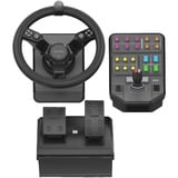 Logitech Heavy Equipment Bundle Sort USB 2.0 Rat + Pedaler Analog/digital PC, Simulatorsæt Sort/grå, Rat + Pedaler, PC, Analog/digital, 900°, Ledningsført, USB 2.0