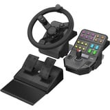 Logitech Heavy Equipment Bundle Sort USB 2.0 Rat + Pedaler Analog/digital PC, Simulatorsæt Sort/grå, Rat + Pedaler, PC, Analog/digital, 900°, Ledningsført, USB 2.0
