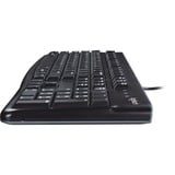 Logitech Keyboard K120 for Business tastatur USB QWERTY Engelsk Sort Sort, Amerikansk layout, Stemplet, Full-size (100%), Ledningsført, USB, QWERTY, Sort