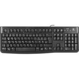 Logitech Keyboard K120 for Business tastatur USB QWERTZ Tysk Sort Sort, DE-layout, Gummi dome, Ledningsført, USB, QWERTZ, Sort