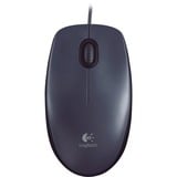 Logitech Mouse M90 mus Ambidextrous USB Type-A Optisk 1000 dpi mørk grå, Ambidextrous, Optisk, USB Type-A, 1000 dpi, Grå, Detail
