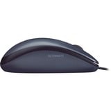 Logitech Mouse M90 mus Ambidextrous USB Type-A Optisk 1000 dpi mørk grå, Ambidextrous, Optisk, USB Type-A, 1000 dpi, Grå, Detail