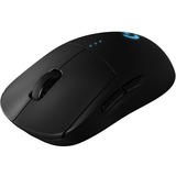 Logitech Pro Wireless mus Ambidextrous RF trådløst Optisk 25600 dpi, Gaming mus Sort, Ambidextrous, Optisk, RF trådløst, 25600 dpi, 1 ms, Sort