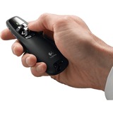 Logitech R400 trådløs præsentationsenhed RF Sort, Studievært Sort, RF, USB, 15 m, Sort