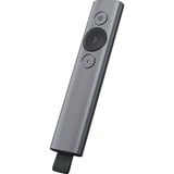 Logitech Spotlight trådløs præsentationsenhed Bluetooth/RF Grå, Studievært Bluetooth/RF, USB, 30 m, Grå