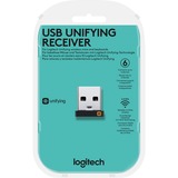 Logitech USB Unifying Receiver USB-modtager Sort, USB-modtager, 14 mm, 6 mm, 15 mm, 1,23 g, Sort