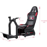 RaceRoom RR3055 Universal gamingstol Sort, Rød, Sim Rig Sort/Rød, Universal gamingstol, Væddeløb, PC, Playstation, Xbox, Sort/rød, Sort, Rød, Imiteret læder