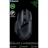 Razer Basilisk X HyperSpeed mus Højre hånd Bluetooth Optisk 16000 dpi, Gaming mus Sort, Højre hånd, Optisk, Bluetooth, 16000 dpi, Sort