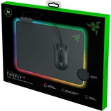 Razer Firefly V2 Gaming musemåtte Sort, Gaming Mus pad Sort, Sort, Monokromatisk, Flere, Gaming musemåtte