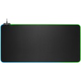 Sharkoon 1337 RGB V2 Gaming Mat Gaming musemåtte Sort, Gaming Mus pad Sort, Sort, Monokromatisk, USB-drevet, Skridsikker bund, Gaming musemåtte
