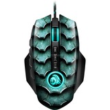 Sharkoon Drakonia II mus Højre hånd USB Type-A Optisk 15000 dpi, Gaming mus Grøn/Sort, Højre hånd, Optisk, USB Type-A, 15000 dpi, 12000 fps, Grøn