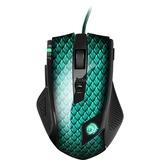 Sharkoon Drakonia mus Højre hånd USB Type-A Laser 5000 dpi, Gaming mus Grøn/Sort, Højre hånd, Laser, USB Type-A, 5000 dpi, Sort, Grøn, Detail
