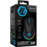 Sharkoon Light² 100 mus Højre hånd USB Type-A Optisk 5000 dpi, Gaming mus Sort, Højre hånd, Optisk, USB Type-A, 5000 dpi, Sort