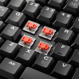 Sharkoon PureWriter RGB tastatur USB AZERTY Fransk Sort, Gaming-tastatur Sort, FR-layout, Kailh Choc Low Profile Red, USB, Mekanisk, AZERTY, RGB LED, Sort