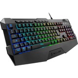 Sharkoon SKILLER SGK4 tastatur USB QWERTY Italiensk Sort, Gaming-tastatur Sort, It-layout, Gummi dome, Ledningsført, USB, Mekanisk, QWERTY, RGB LED, Sort