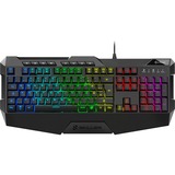 Sharkoon SKILLER SGK4 tastatur USB QWERTY Italiensk Sort, Gaming-tastatur Sort, It-layout, Gummi dome, Ledningsført, USB, Mekanisk, QWERTY, RGB LED, Sort