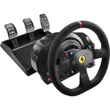 Thrustmaster T300 Ferrari Integral Racing Wheel Alcantara Edition Sort Rat + Pedaler Analog/digital PC, PlayStation 4, Playstation 3 Sort, Rat + Pedaler, PC, PlayStation 4, Playstation 3, D-måtte, Analog/digital, Sort, Alcantara