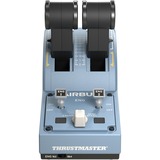 Thrustmaster TCA Quadrant Airbus Edition Sort, Blå USB Flysimulator Analog/digital PC, Gashåndtag Blå-grå/Sort, Flysimulator, PC, Analog/digital, Ledningsført, USB, USB Type-A, USB Type-C