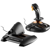 Thrustmaster T-16000M FCS Hotas Sort, Orange USB Joystick Analog/digital MAC, PC Sort/Orange, Joystick, MAC, PC, D-måtte, Analog/digital, Ledningsført, USB