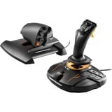 Thrustmaster T-16000M FCS Hotas Sort, Orange USB Joystick Analog/digital PC Sort/Orange, Joystick, PC, D-måtte, Analog/digital, Ledningsført, USB