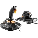Thrustmaster T-16000M FCS Hotas Sort, Orange USB Joystick Analog/digital PC Sort/Orange, Joystick, PC, D-måtte, Analog/digital, Ledningsført, USB