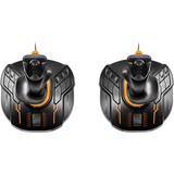 Thrustmaster T.16000M FCS SPACE SIM DUO Sort, Orange USB Flightstick Analog/digital PC, Joystick Sort/Orange, Flightstick, PC, Analog/digital, Ledningsført, USB, Sort, Orange