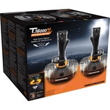 Thrustmaster T.16000M FCS SPACE SIM DUO Sort, Orange USB Flightstick Analog/digital PC, Joystick Sort/Orange, Flightstick, PC, Analog/digital, Ledningsført, USB, Sort, Orange