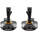 Thrustmaster T.16000M FCS SPACE SIM DUO Sort, Orange USB Joystick Analog/digital PC Sort/Orange, Joystick, PC, D-måtte, Analog/digital, Ledningsført, USB