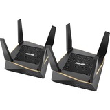 ASUS AiMesh AX6100 trådløs router Gigabit Ethernet Tri-band (2,4 GHz / 5 GHz / 5 GHz) 4G Sort, Mesh router Sort, Wi-Fi 6 (802.11ax), Tri-band (2,4 GHz / 5 GHz / 5 GHz), Ethernet LAN, 4G, Sort, Bordplade router