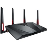 ASUS RT-AC88U trådløs router Gigabit Ethernet Dual-band (2,4 GHz / 5 GHz) Sort Wi-Fi 5 (802.11ac), Dual-band (2,4 GHz / 5 GHz), Ethernet LAN, Sort