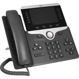 Cisco 8841 IP-telefon Sort, Sølv, VoIP-telefon Sort, IP telefon, Sort, Sølv, Forbundet håndsæt, Bord/Væg, Digital, 12,7 cm (5")