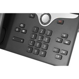 Cisco 8841 IP-telefon Sort, Sølv, VoIP-telefon Sort, IP telefon, Sort, Sølv, Forbundet håndsæt, Bord/Væg, Digital, 12,7 cm (5")