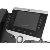 Cisco 8841 IP-telefon Sort, Sølv, VoIP-telefon Sort, IP telefon, Sort, Sølv, Forbundet håndsæt, Bord/Væg, Digital, 12,7 cm (5")