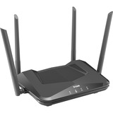 D-Link DIR-X1560 trådløs router Gigabit Ethernet Dual-band (2,4 GHz / 5 GHz) 4G Sort Wi-Fi 6 (802.11ax), Dual-band (2,4 GHz / 5 GHz), Ethernet LAN, 4G, Sort, Bordplade router